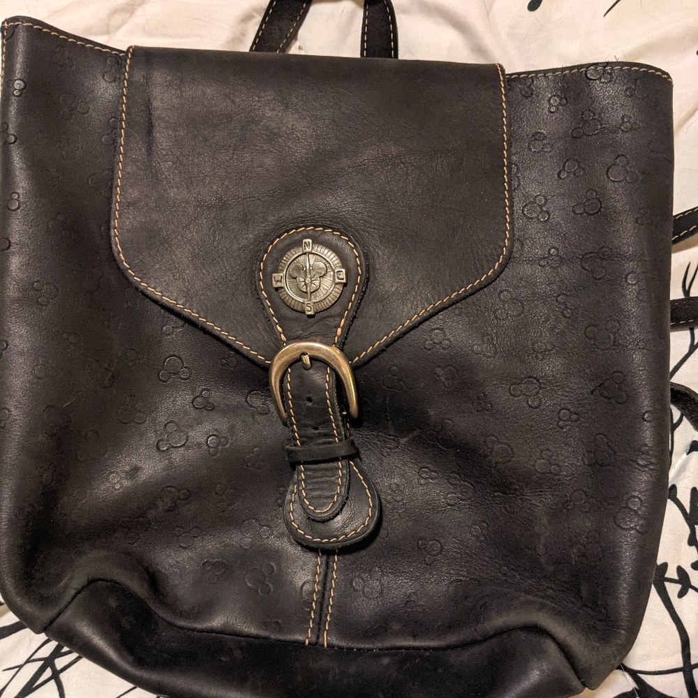 Vintage Disney Leather Backpack